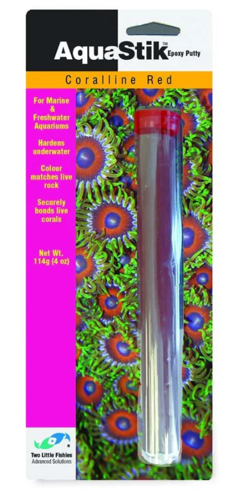 Two Little Fishies AquaStik Coralline Red Epoxy Putty 2oz